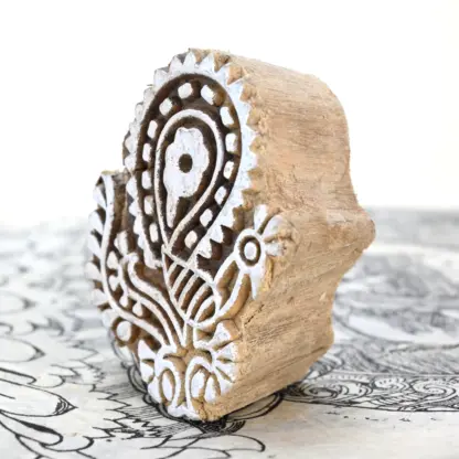 Woodblock Stamp Flower