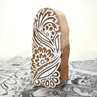 Woodblock Stamp Flower Garden