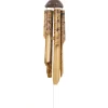 Wood Burn Lizard Bamboo Wind Chime Bali