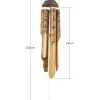 Wood Burn Lizard Bamboo Wind Chime Bali
