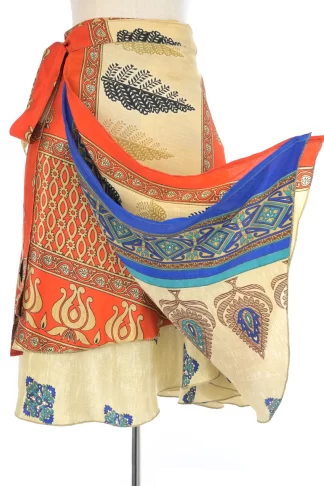 Sari Double Layer Wrap Skirt -Long