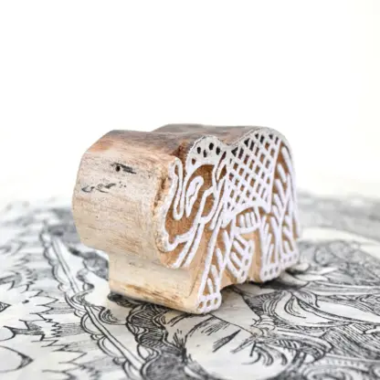Elephant Woodblock Stamp