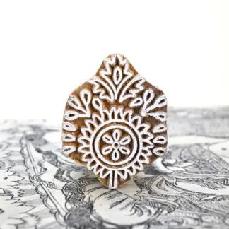 Flowers Woodblock Stamp