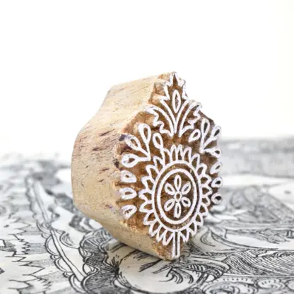 Flowers Woodblock Stamp
