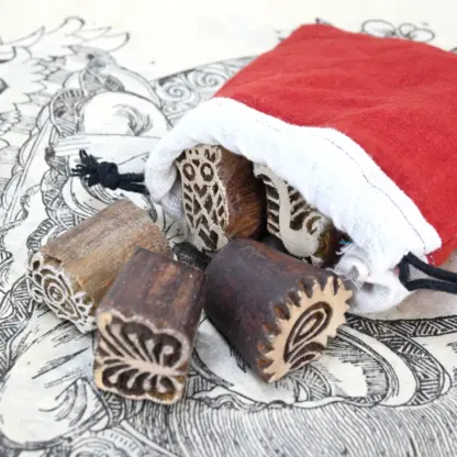 Mini Woodblock Stamp Mystery Pouch