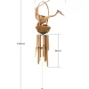 Mother Heron with Chicks Bamboo Wind Chime Bali