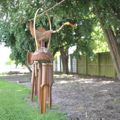 Heron Bamboo Wind Chime Bali