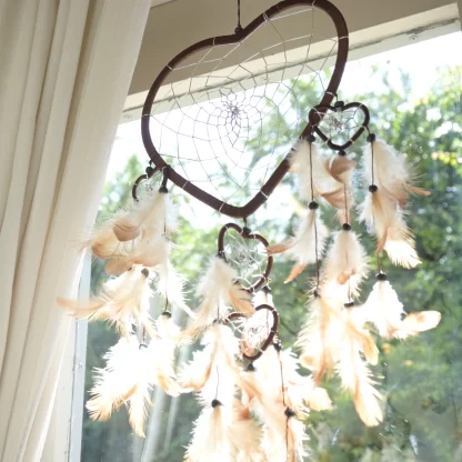 Heart Shape Dream Catcher (Cappuccino)