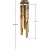 Wood Burn Flower Bamboo Wind Chime Bali