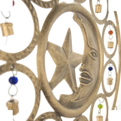 Crescent Moon Metalwork Wind Chime