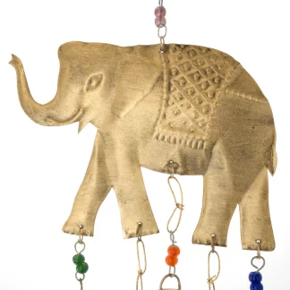 Mum and Baby Elephant Metalwork Wind Chime