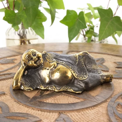 Lying Budai (Hotei) Feng Shui Statue