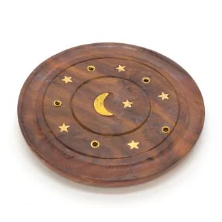 Star Crescent Stick Incense Holder Disk