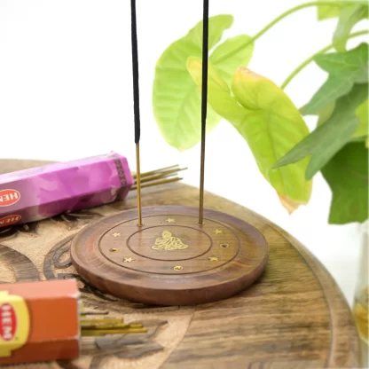 Meditation Buddha Stick Incense Holder Disk
