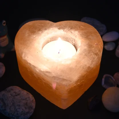 Heart Shaped Himalayan Salt Tea Light