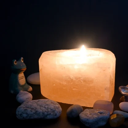 Heart Shaped Himalayan Salt Tea Light