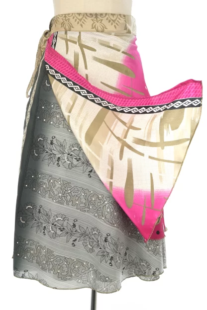 Sari Double Layer Wrap Skirt -Medium