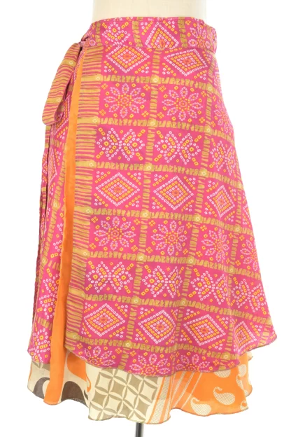 Sari Double Layer Wrap Skirt -Medium