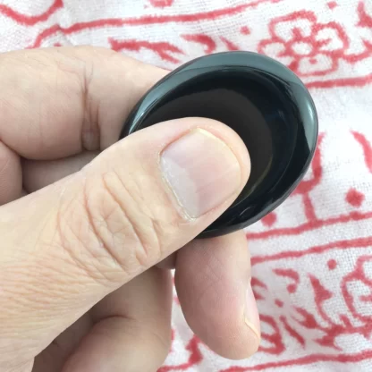 Obsidian Worry Stone