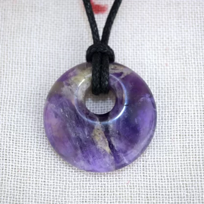 Amethyst Donut Pendant