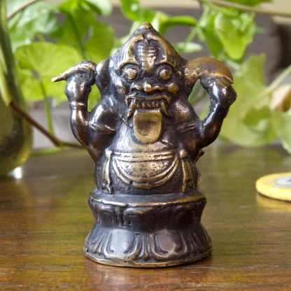 Ganesha/Barong Double-Sided Statue (Antique)