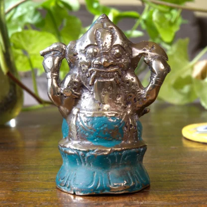 Ganesha/Barong Double-Sided Statue (Teal)