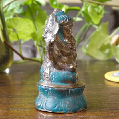 Ganesha/Barong Double-Sided Statue (Teal)