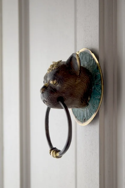 Good Luck Cat Door Knocker