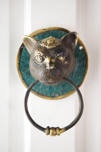 Good Luck Cat Door Knocker