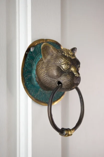 Good Luck Cat Door Knocker