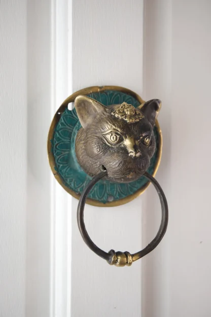 Good Luck Cat Door Knocker