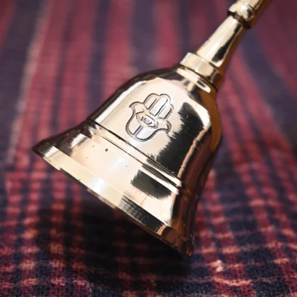 Hamsa Mini Brass Hand Bell