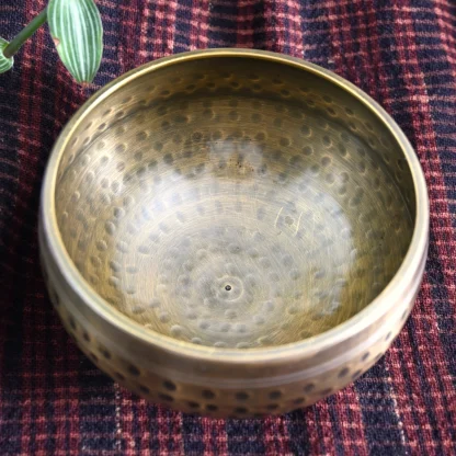 Hammered Brass Singing Bowl