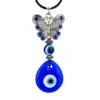 Evil Eye Butterfly Keychain