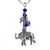 Elephant Evil Eye Keychain