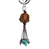 Tiger Eye Chakra Stone Keychain