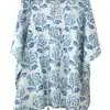 Kids Soft Cotton Kaftan Blue