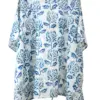 Kids Soft Cotton Kaftan Blue Back