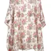 Kids Soft Cotton Kaftan Pink Back