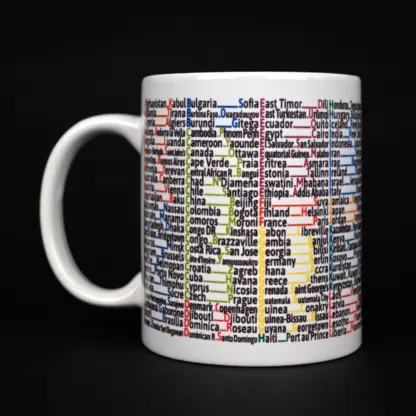 Countries and Capitals Mug