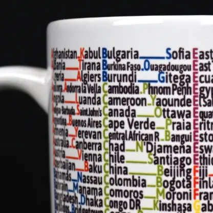 Countries and Capitals Mug