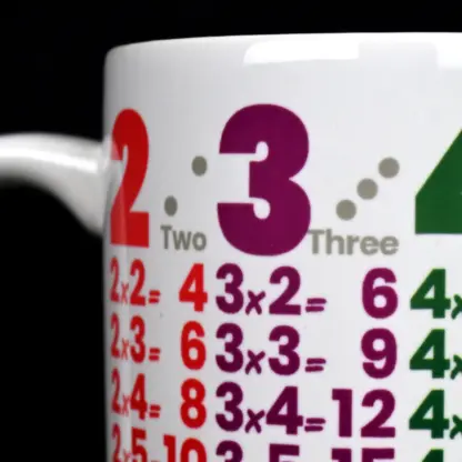 Multiplication Table Mug with Dices