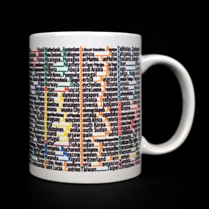 Countries and Capitals Mug