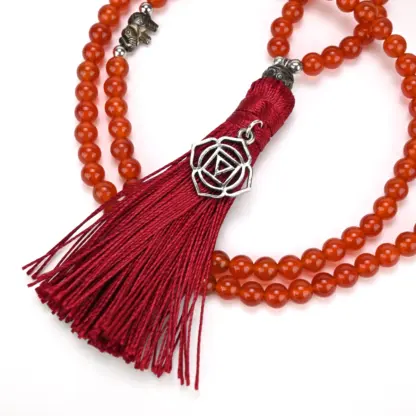 Carnelian Root Chakra Mala Necklace