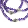 Amethyst Crown Chakra Mala Necklace