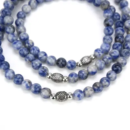 Sodalite Third Eye Chakra Mala Necklace