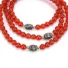 Carnelian Aum Mala Necklace