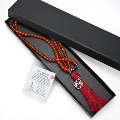 Mala Necklace comes in a gift box.