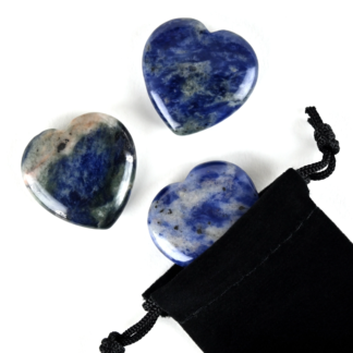 Sodalite Crystal Heart