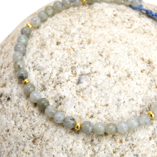 Moonstone Bead Anklet (4mm)